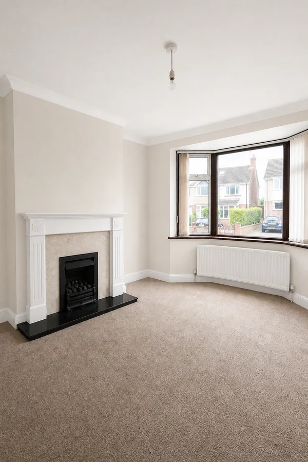 Completed living-room painting and decorating project in the Ballyclare area